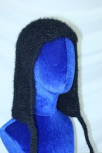 black textured bonnet