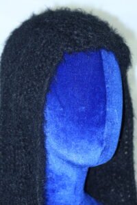 black textured bonnet