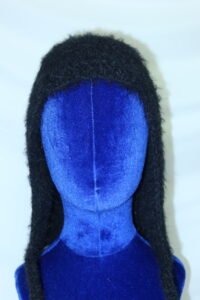 black textured bonnet