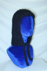 black textured bonnet