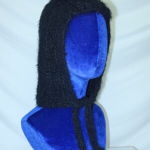 black textured bonnet