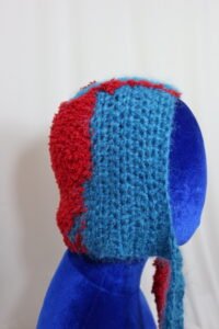 red and blue bonnet