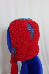 red and blue bonnet