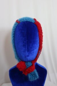 red and blue bonnet