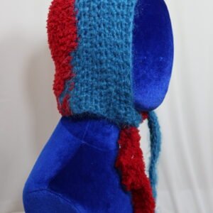 red and blue bonnet