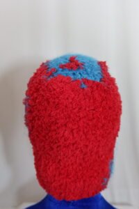 red and blue bonnet