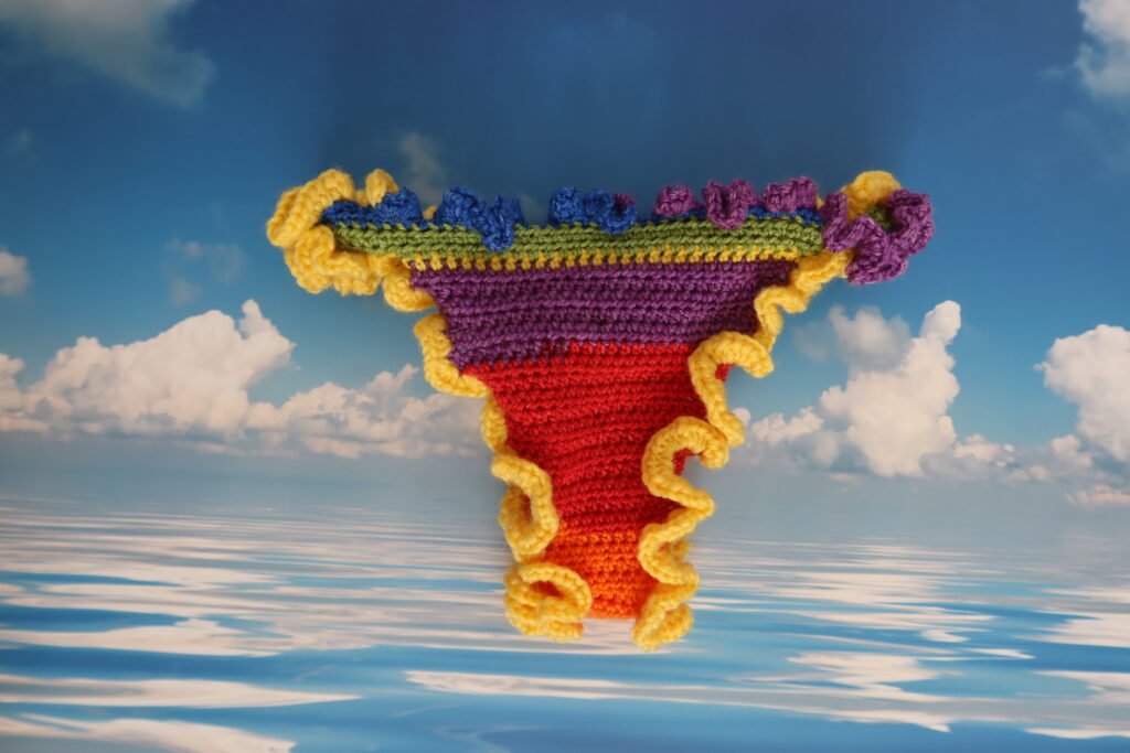 RUFFLE CROCHET BIKIN BOTTOM